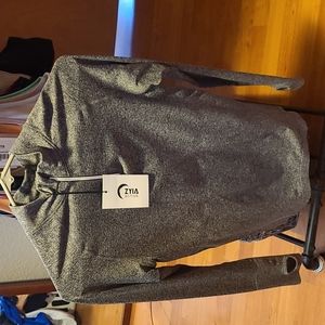 Women's Zyia Active Gray Performance 1/4 Zip Jacket- XS